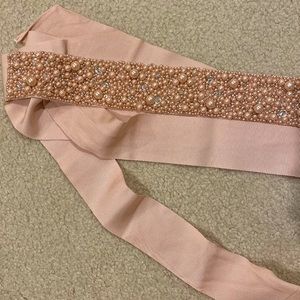 Pink and crystal Vera Wang sash